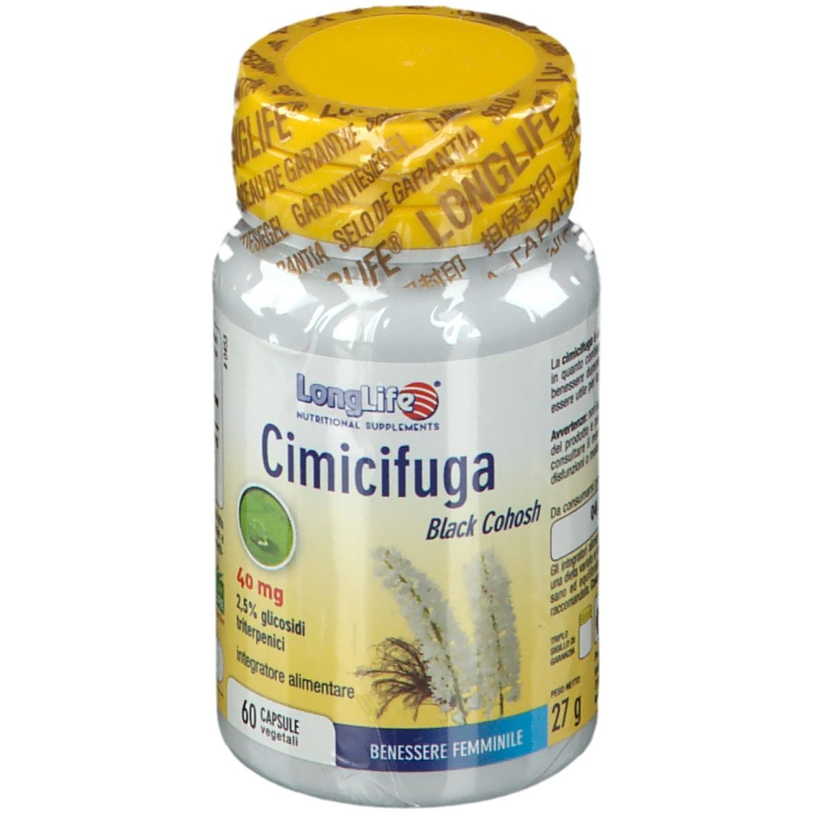 LONGLIFE CIMICIFUGA 60 CAPSULE VEGETALI