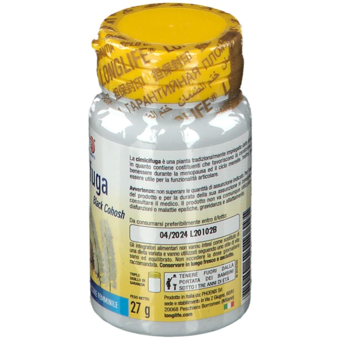 LONGLIFE CIMICIFUGA 60 CAPSULE VEGETALI