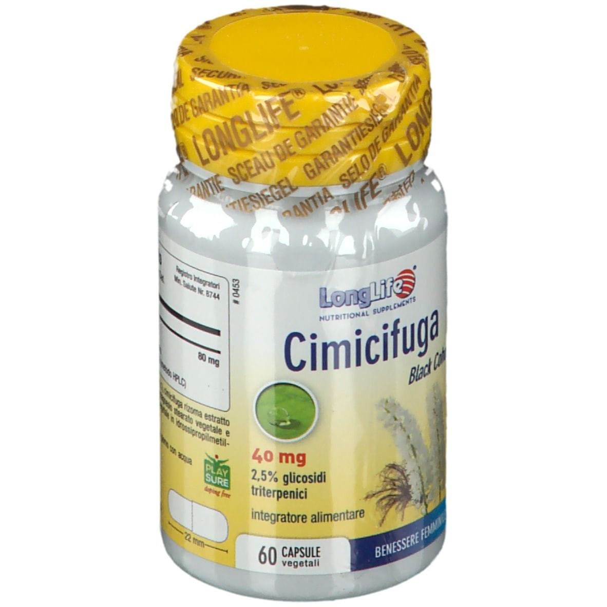 LONGLIFE CIMICIFUGA 60 CAPSULE VEGETALI