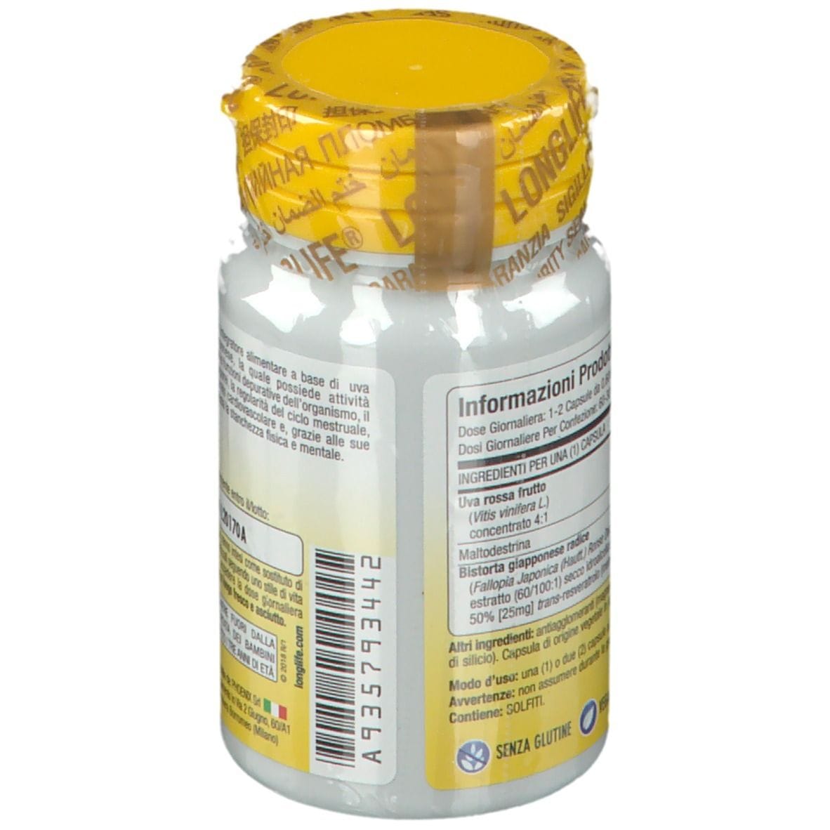 LONGLIFE RESVERATROL FORTE 60 CAPSULE