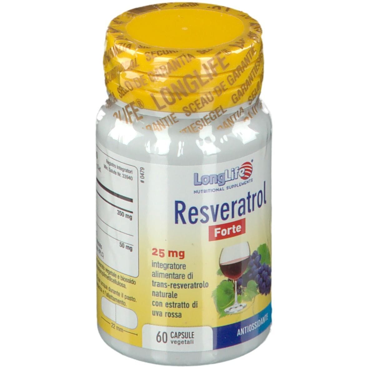 LONGLIFE RESVERATROL FORTE 60 CAPSULE