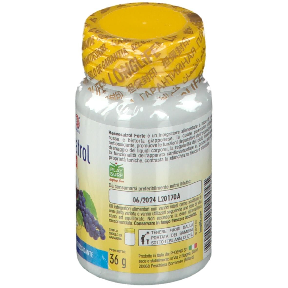 LONGLIFE RESVERATROL FORTE 60 CAPSULE