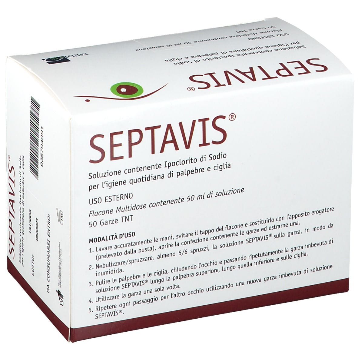 SEPTAVIS 50 ML + 50 GARZE IN TNT STERILI