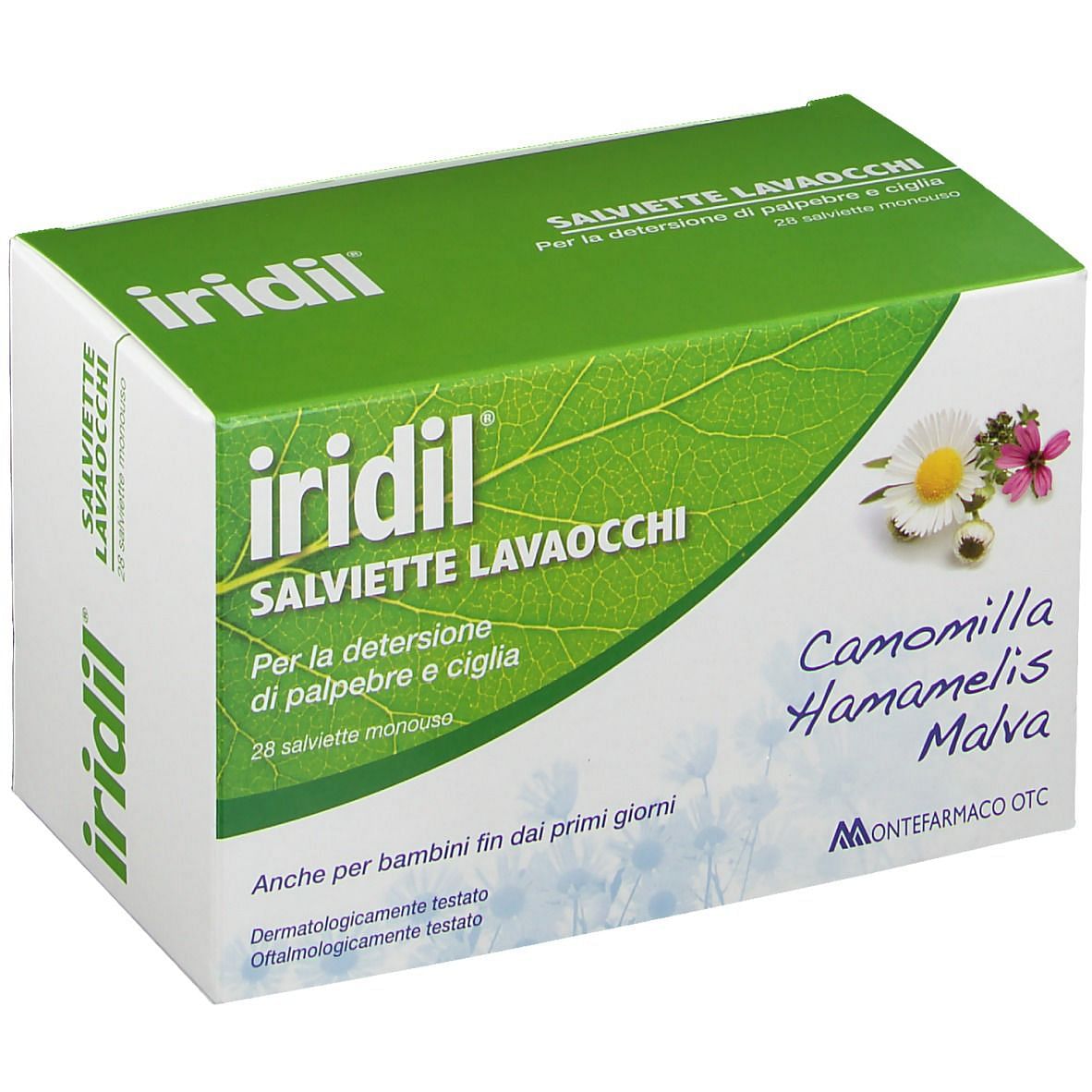 Iridil Salviettine Lavaocchi 28 Pezzi