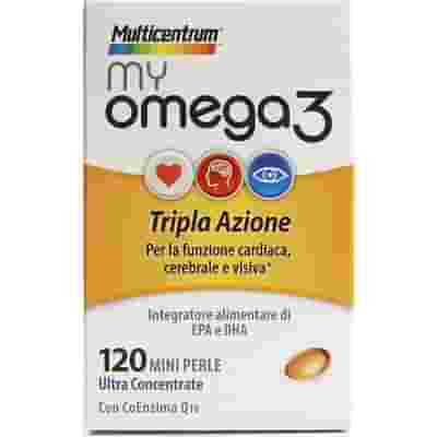 MULTICENTRUM CUORE MENTE E VISTA BOOST OMEGA 3 120 MINI PERLE
