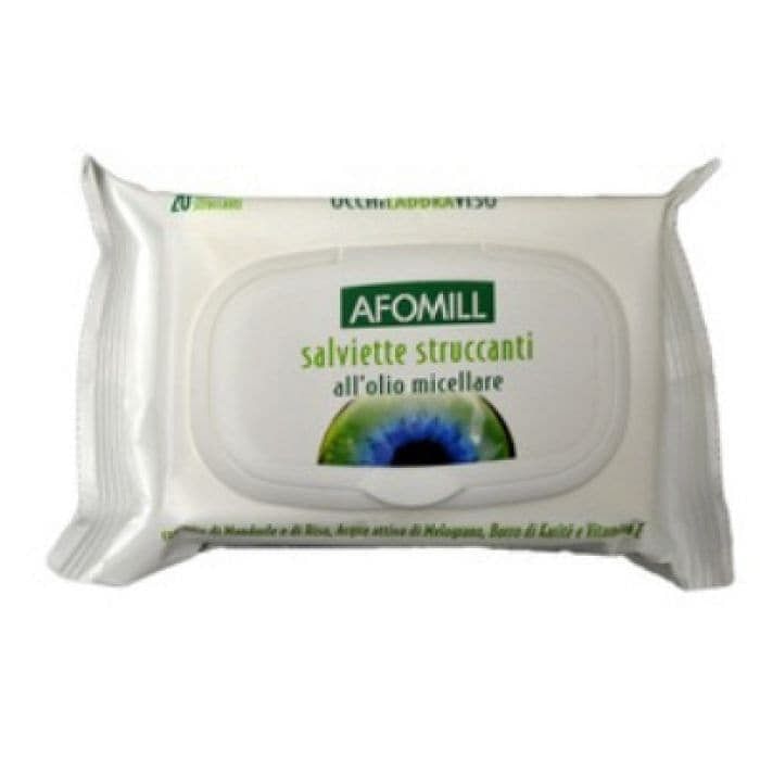 Afomill Salviettine Struccanti Olio Micellare 20 Pezzi