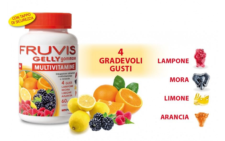 Fruvis Multivitamine Gommose 60 Gelatine Da 2 G