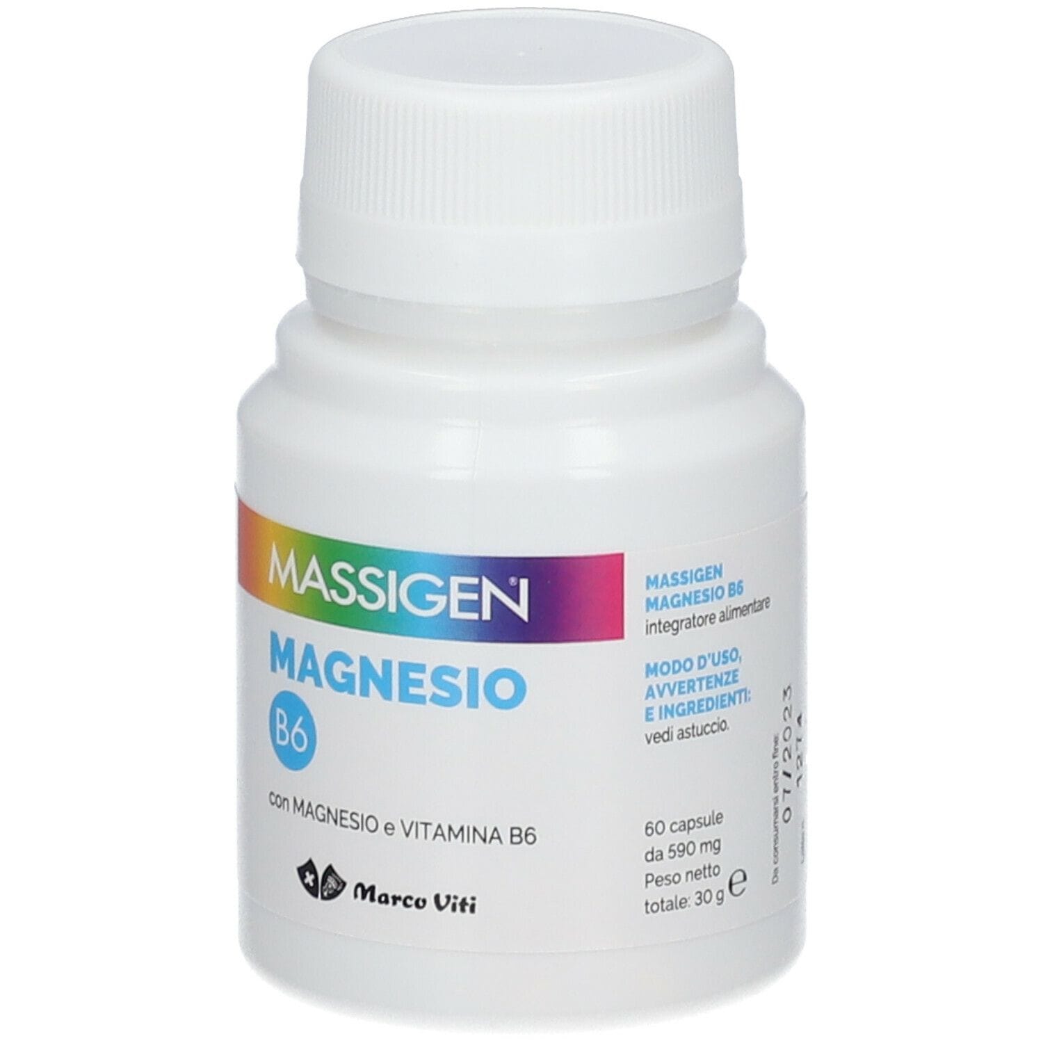 MASSIGEN MAGNESIO B6 60 CAPSULE