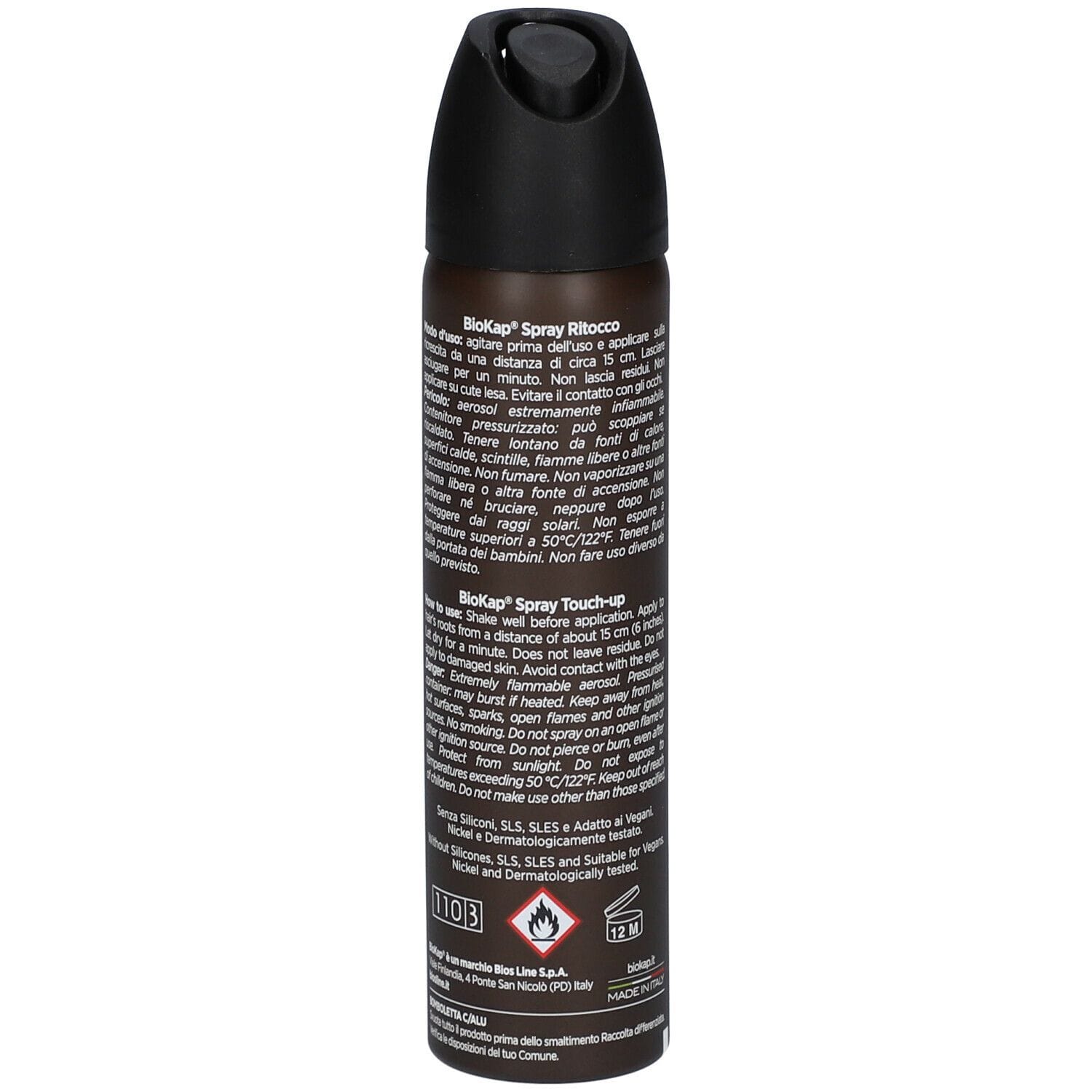 BIOS LINE BIOKAP NUTRIDEL SPRAY RITOCCO CASTANO SCURO 75 ML