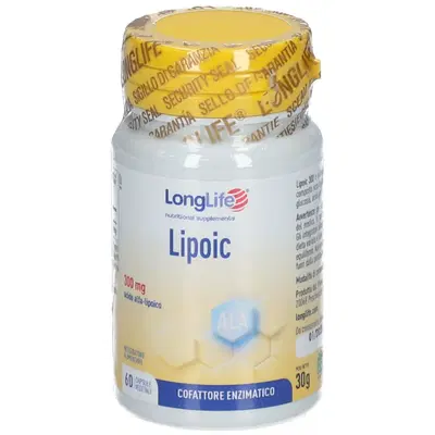 LONGLIFE LIPOIC 300 MG 60 CAPSULE VEGETALI DA 500 MG LONGLIFE LIPOIC 300 MG 60 CAPSULE VEGETALI DA 500 MG