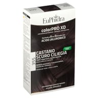 EUPHIDRA COLORPRO XD 355 CASTANO SCURO CILIEGIA GEL COLORANTE CAPELLI IN FLACONE + ATTIVANTE + BALSAMO + GUANTI