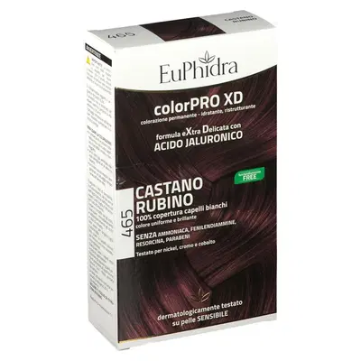 EUPHIDRA COLORPRO XD 465 CAST RUBINO GEL COLORANTE CAPELLI IN FLACONE + ATTIVANTE + BALSAMO + GUANTI EUPHIDRA COLORPRO XD 465 CAST RUBINO GEL COLORANTE CAPELLI IN FLACONE + ATTIVANTE + BALSAMO + GUANTI