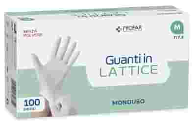 PROFAR GUANTO IN LATTICE SENZA POLVERE M 100 PEZZI