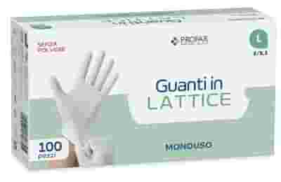 PROFAR GUANTO IN LATTICE SENZA POLVERE L 100 PEZZI
