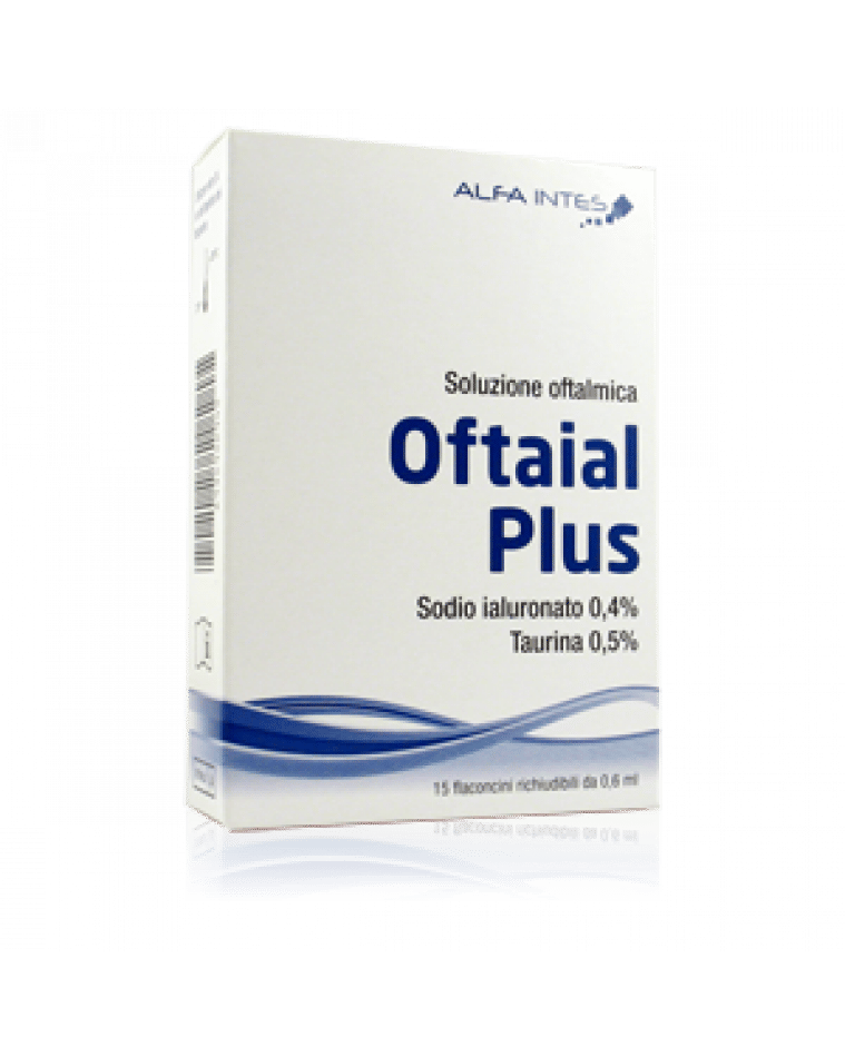 SOLUZIONE OFTALMICA OFTAIAL PLUS ACIDO IALURONICO 0,4% E TAURINA 15 FLACONCINI RICHIUDIBILI DA 0,6 ML
