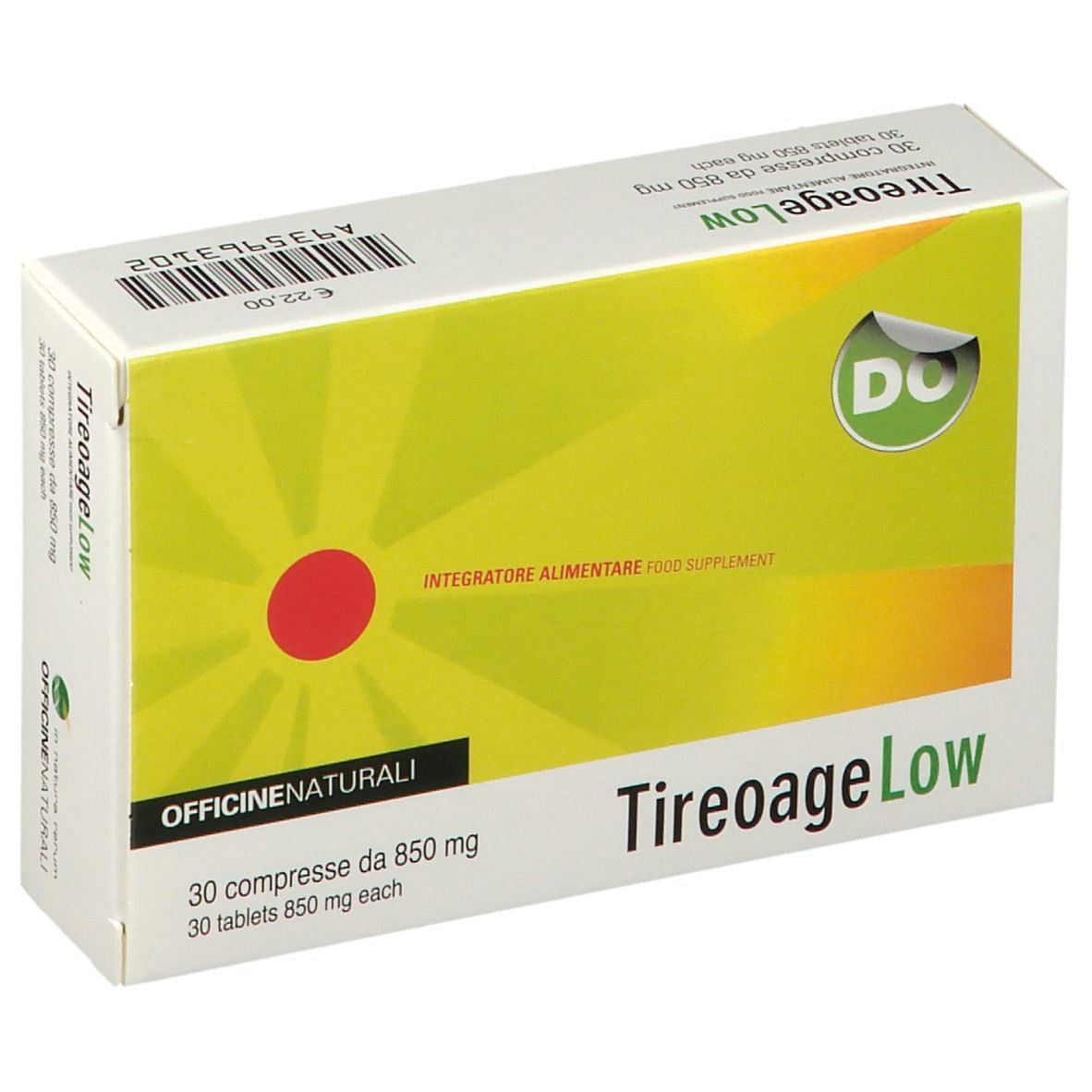 Tireoage Low 30 Compresse 850 Mg