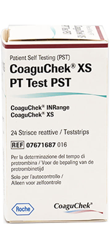 COAGUCHEK XS PT PST 24 STRISCE TEST
