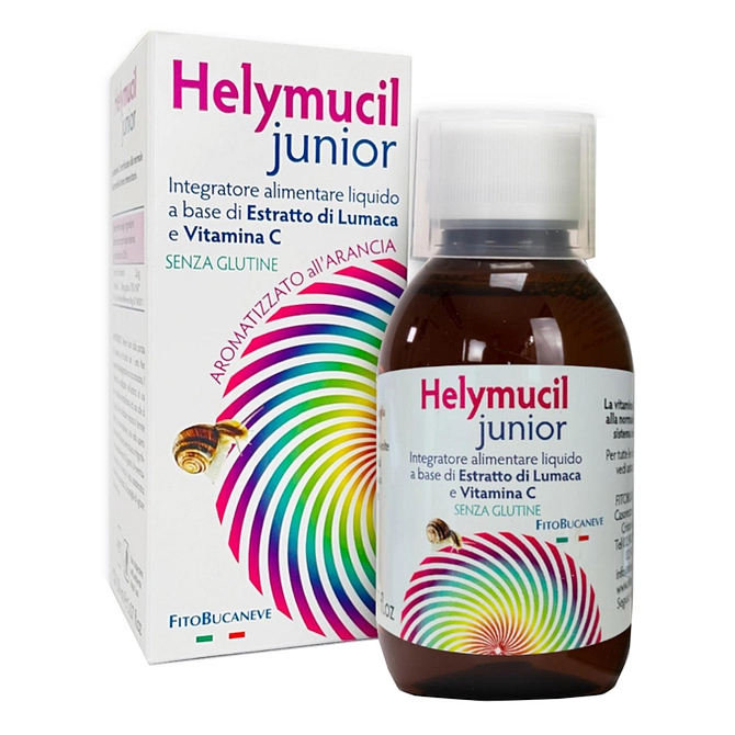 Helymucil Junior Estratto Di Lumaca E Vitamina C 150 Ml Aromatizzato All'arancia