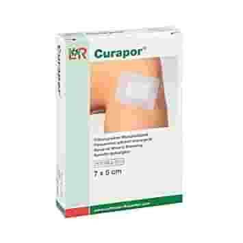CEROTTO TRASPIRANTE STERILE 7X5CM CURAPOR CON CUSCINETTO CENTRALE 4X2,5CM CON ADESIVO POLIACRILICO 5 PEZZI
