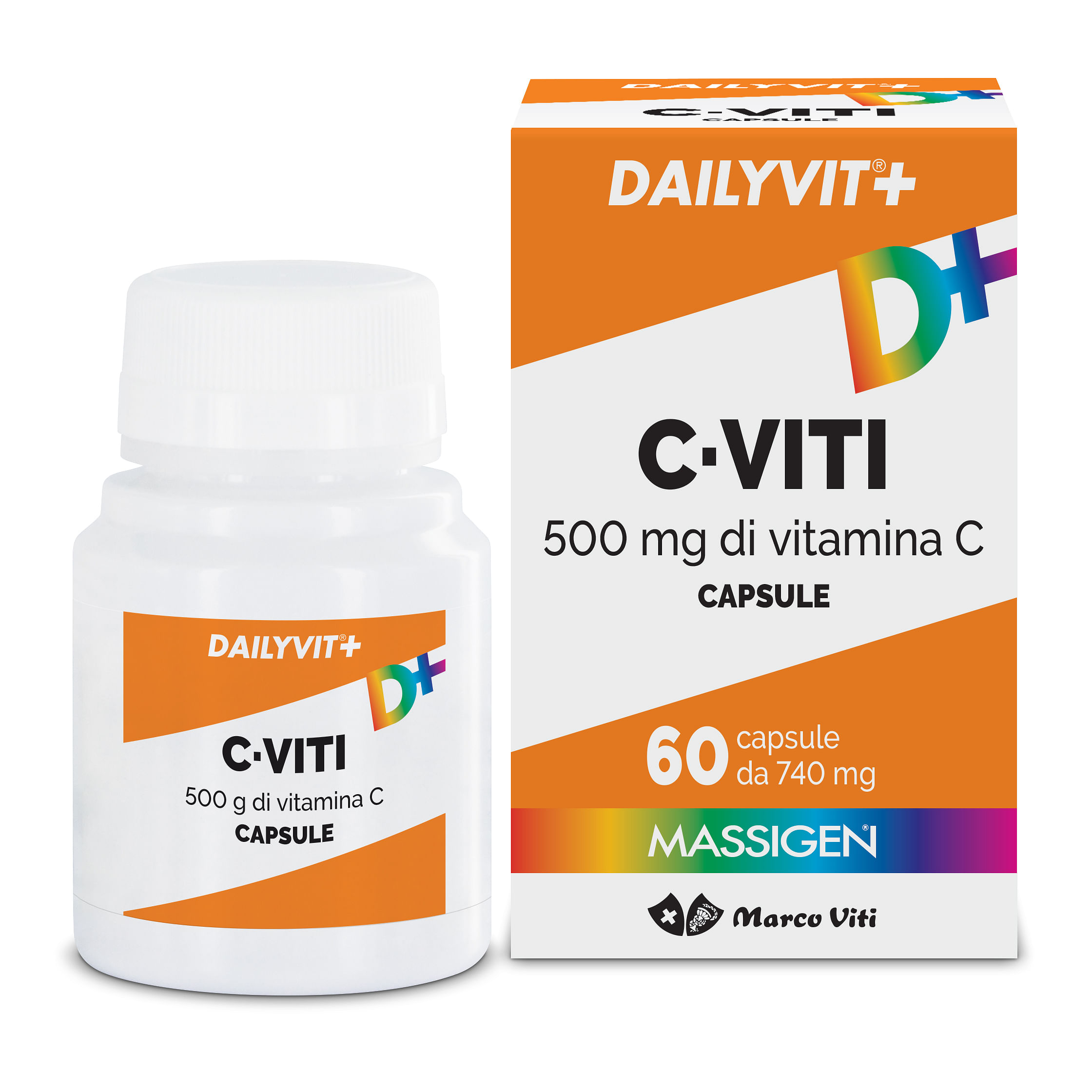 Massigen C Viti 500 Mg Di Vitamina C 60 Capsule