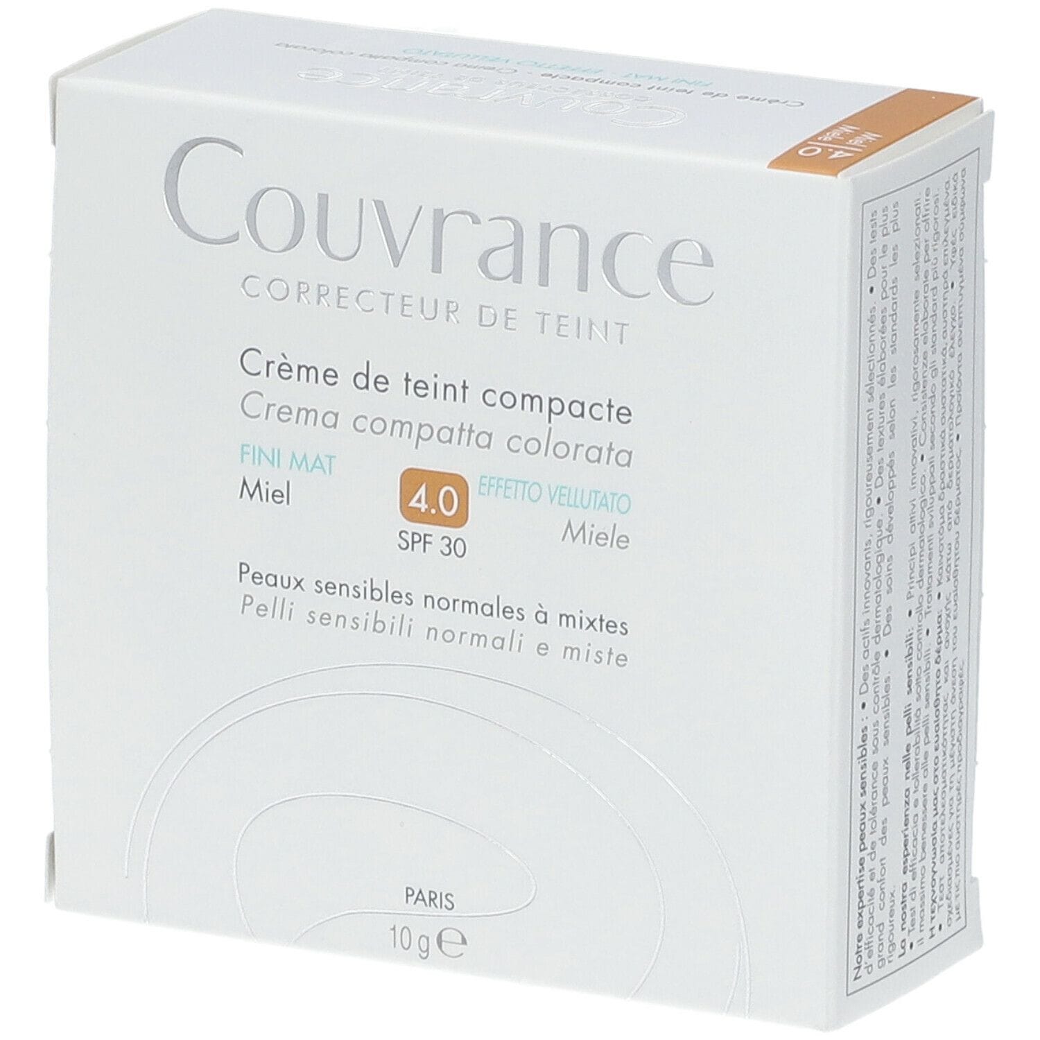 EAU THERMALE AVENE COUVRANCE CREMA COMPATTA COLORATA NF OIL FREE MIELE 9,5 G