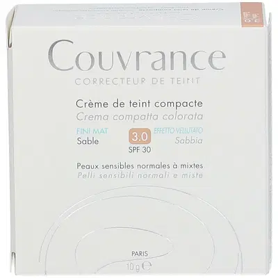 EAU THERMALE AVENE COUVRANCE CREMA COMPATTA COLORATA NF OIL FREE SABBIA 9,5 G EAU THERMALE AVENE COUVRANCE CREMA COMPATTA COLORATA NF OIL FREE SABBIA 9,5 G