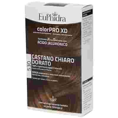EUPHIDRA COLORPRO XD 530 CASTANO CHIARO DORATO GEL COLORANTE CAPELLI IN FLACONE + ATTIVANTE + BALSAMO + GUANTI