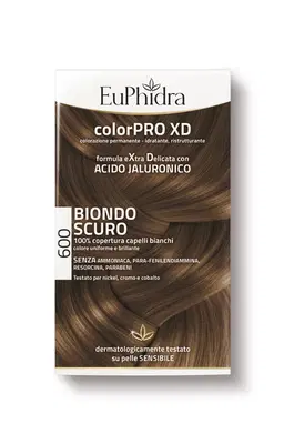 EUPHIDRA COLORPRO XD 600 BIONDO SCURO GEL COLORANTE CAPELLI IN FLACONE + ATTIVANTE + BALSAMO + GUANTI EUPHIDRA COLORPRO XD 600 BIONDO SCURO GEL COLORANTE CAPELLI IN FLACONE + ATTIVANTE + BALSAMO + GUANTI