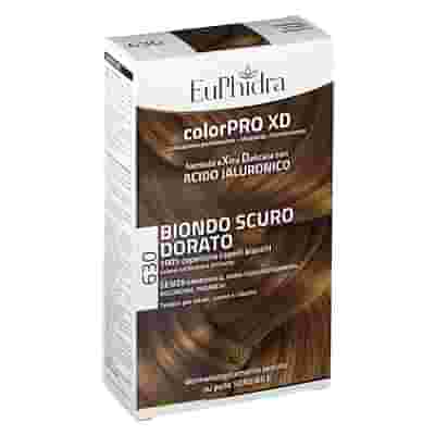 EUPHIDRA COLORPRO XD 630 BIONDO SCURO DORATO GEL COLORANTE CAPELLI IN FLACONE + ATTIVANTE + BALSAMO + GUANTI