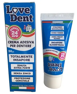 LOVE DENT CREMA ADESIVA PER DENTIERE 50 G LOVE DENT CREMA ADESIVA PER DENTIERE 50 G