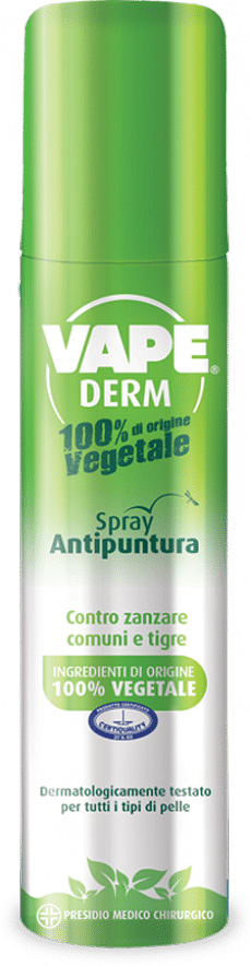 Vape Derm 100% Vegetale Antipuntura Spray 75 Ml