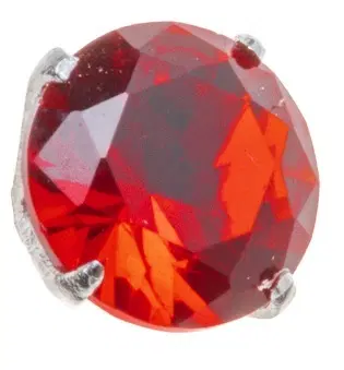 ORECCHINI ZIRCONI TONDO ROSSO 5 ORECCHINI ZIRCONI TONDO ROSSO 5