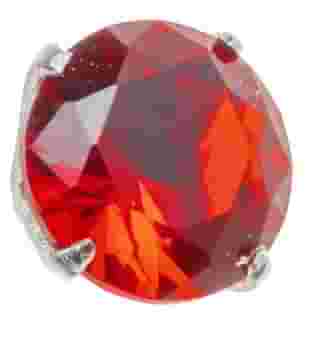 ORECCHINI ZIRCONI TONDO ROSSO 5