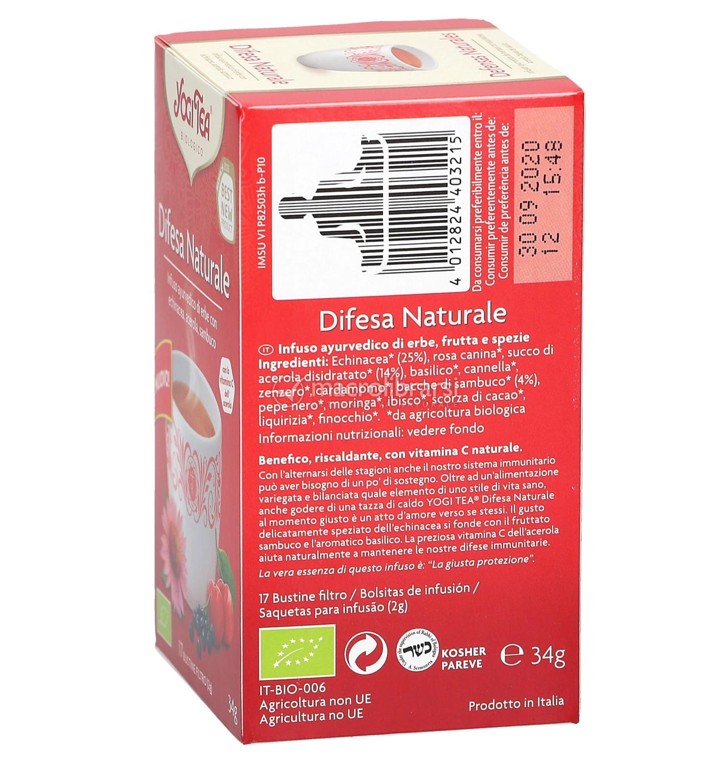 YOGI TEA DIFESA NATURALE 34 G