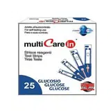 STRISCE MISURAZIONE GLICEMIA MULTICARE IN GLUCOSIO ELETTRODO 50 PEZZI