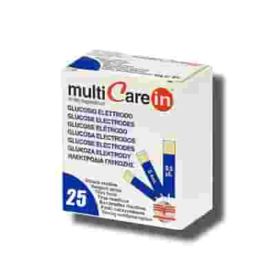 STRISCE MISURAZIONE GLICEMIA MULTICARE IN GLUCOSIO ELETTRODO 25 PEZZI