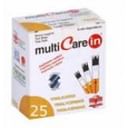 TEST TRIGLICERIDI MULTICARE IN STRISCE CON ASPRIAZIONE CAPILLARE 25 PEZZI