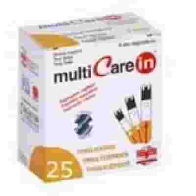 TEST TRIGLICERIDI MULTICARE IN STRISCE CON ASPRIAZIONE CAPILLARE 25 PEZZI