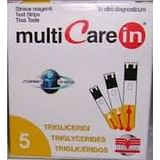 TEST TRIGLICERIDI MULTICARE IN STRISCE CON ASPIRAZIONE CAPIILLARE 5 PEZZI