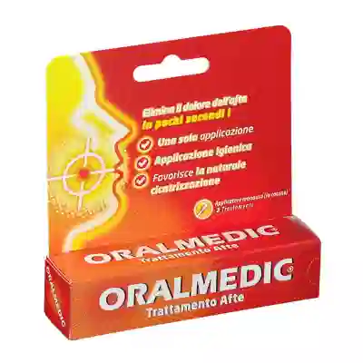 Oralmedic Liquido per il trattamento delle afte, 2 applicatori