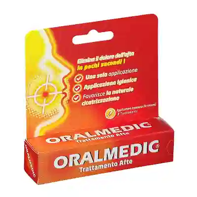 ORALMEDIC LIQUIDO TRATTAMENTO AFTE 2 APPLICATORI