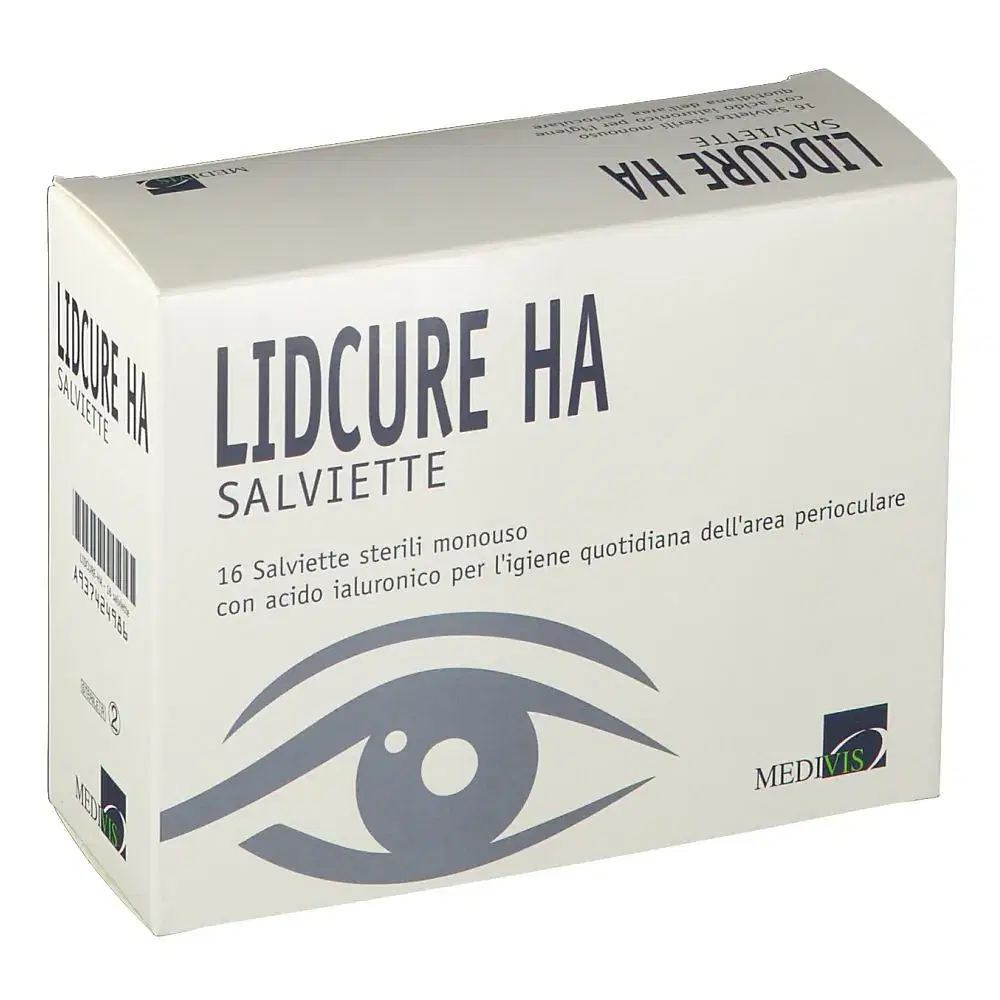 Lidcure Ha Salviettina Detergente Emolliente Lenitiva 16 Bustine