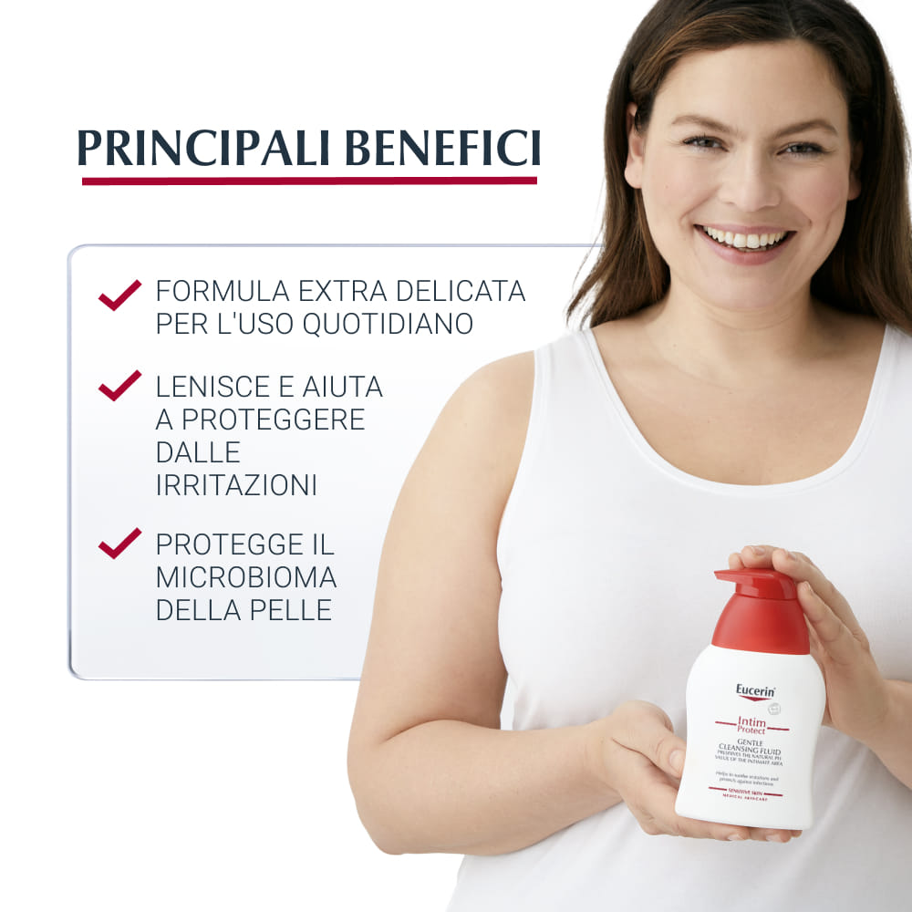 Detergente intimo Eucerin pH5, 250ml per l'igiene quotidiana