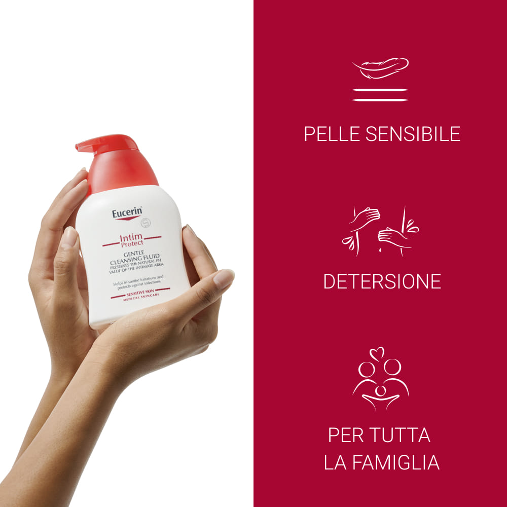 Detergente intimo Eucerin pH5, 250ml per l'igiene quotidiana