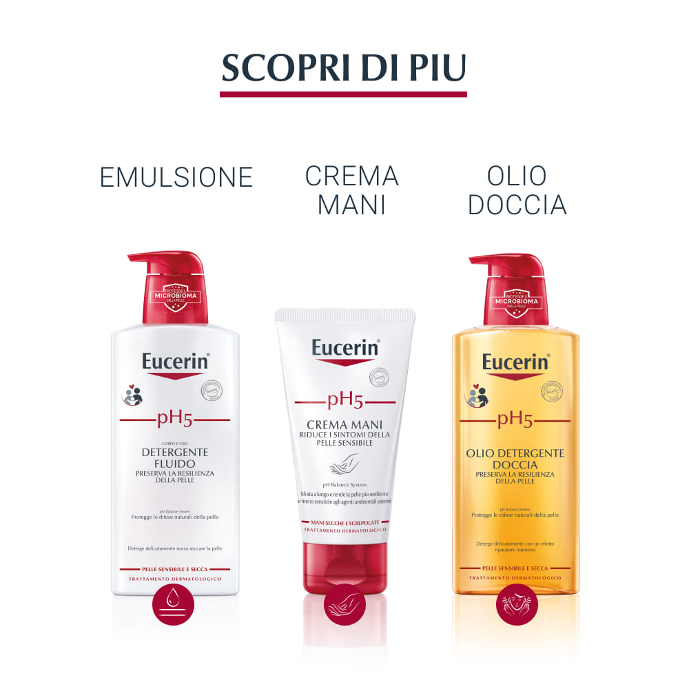 Detergente intimo Eucerin pH5, 250ml per l'igiene quotidiana