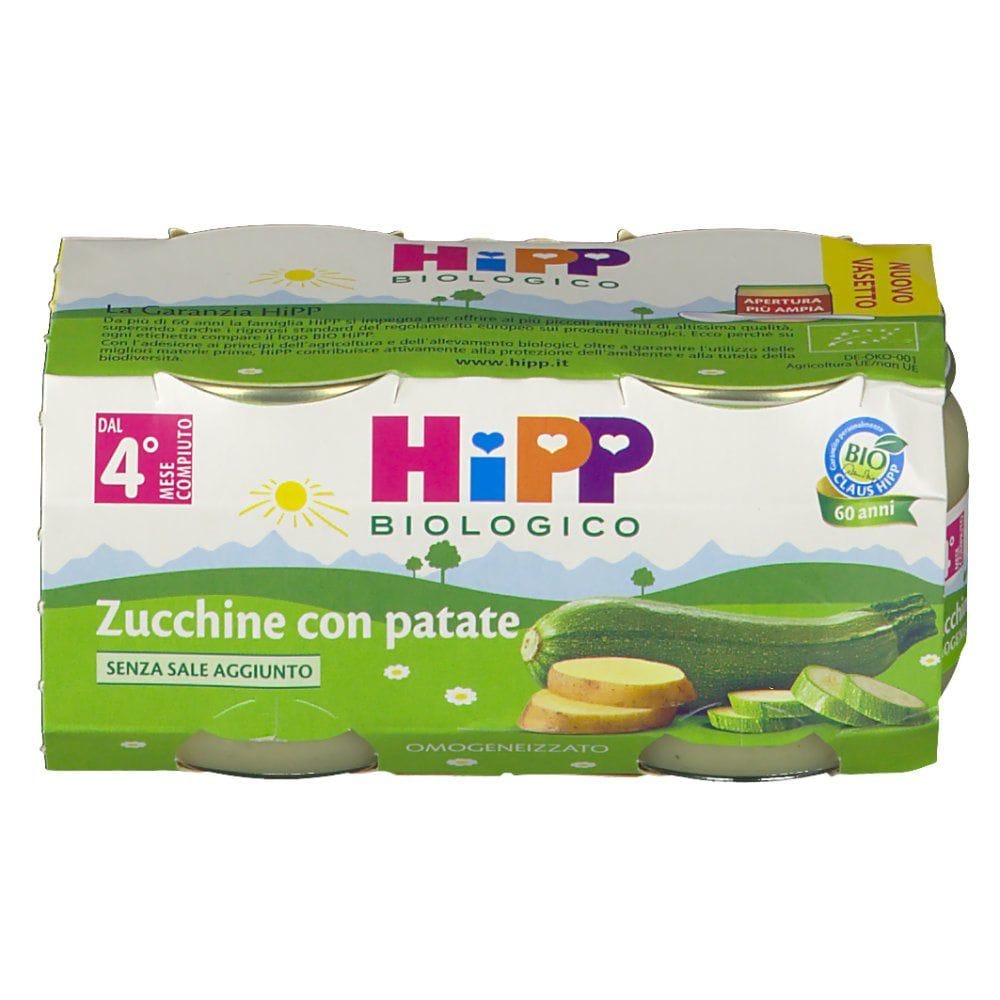 HIPP BIO HIPP BIO OMOGENEIZZATO ZUCCHINE CON PATATE 2X80 G