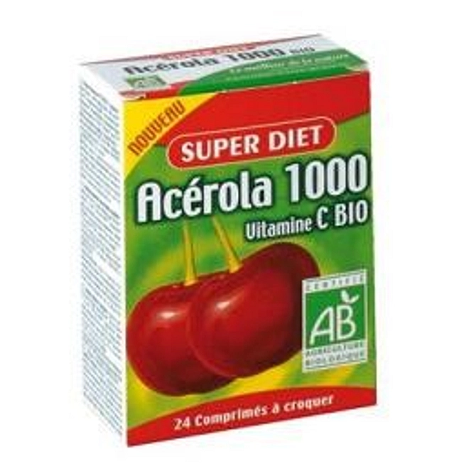 Superdiet Acerola 1000 Vitamina C Bio 24 Compresse