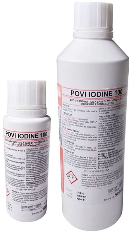 Disinfettante Iodopovidone 10% Farmacare, soluzione 500ml