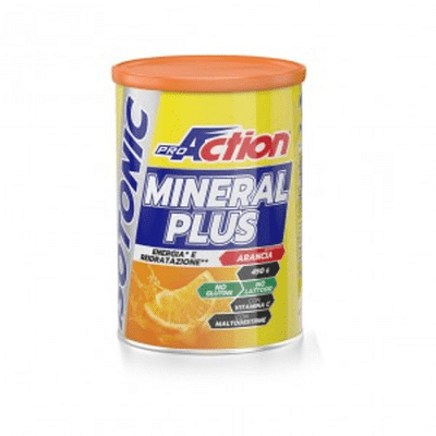 PROACTION MINERAL PLUS ENERGETICO E SALINO ISOTONICO ALL'ARANCIA 450 G