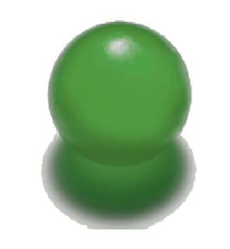 Pallina riabilitativa Orione OK Rehab verde densità forte